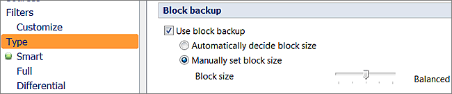 Smart backup